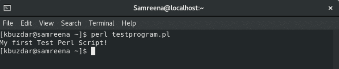 How to create and run a Perl script in CentOS 8 – LinuxWays