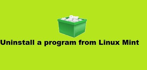 Uninstall a program from Linux Mint 20