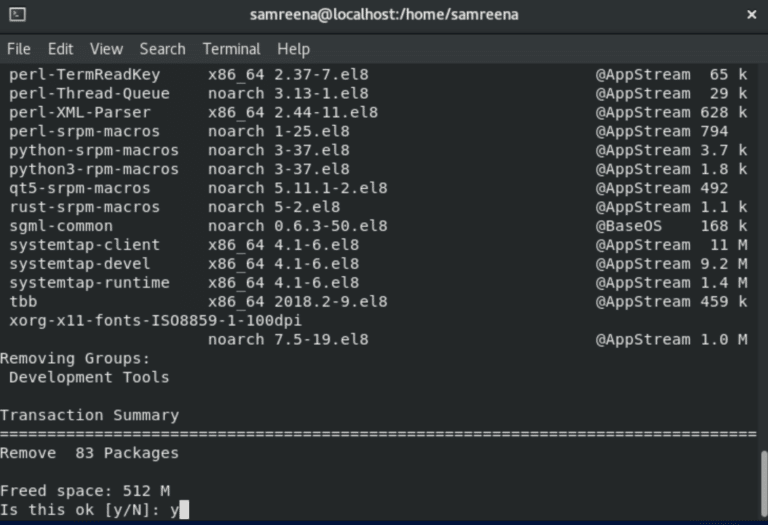How to uninstall programs from CentOS 8 – LinuxWays