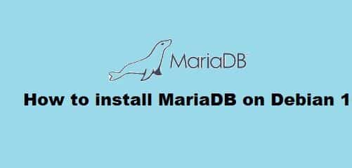 Install MariaDB on Debian 10