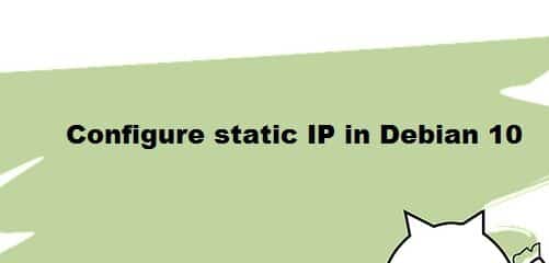Static IP in Debian 10