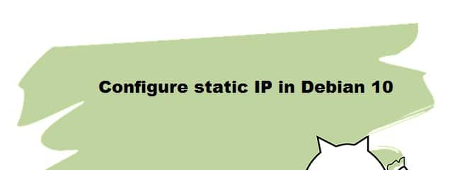 Static IP in Debian 10