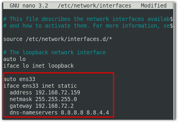 Настройка ipconfig debian 10