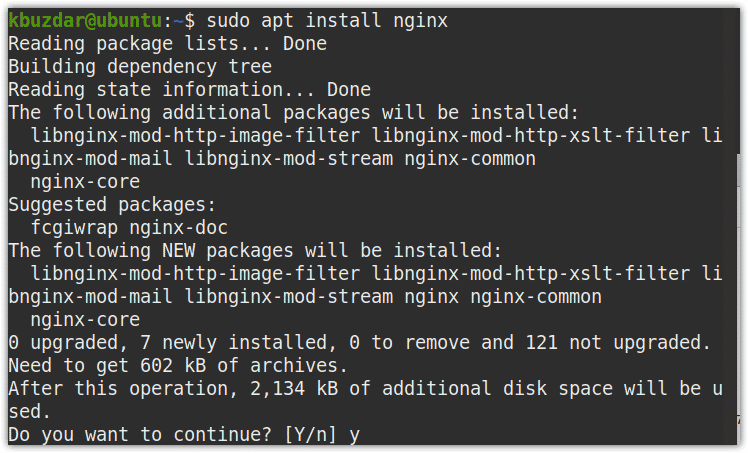 Installing Nginx
