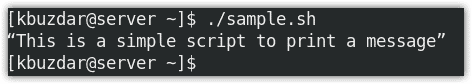 run a shell script