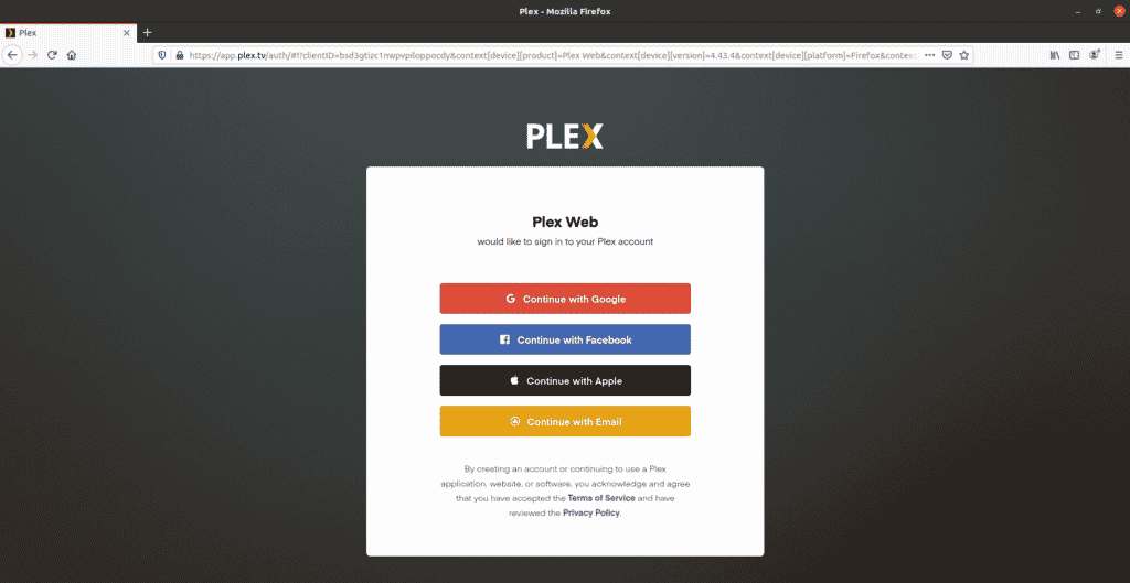 plex media server not showing up ubuntu 14.04