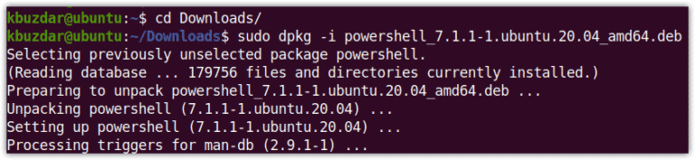 How to Install Microsoft PowerShell in Ubuntu 20.04 – LinuxWays