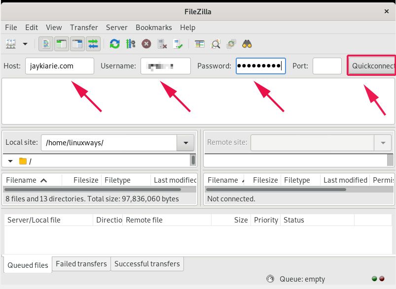 filezilla debian