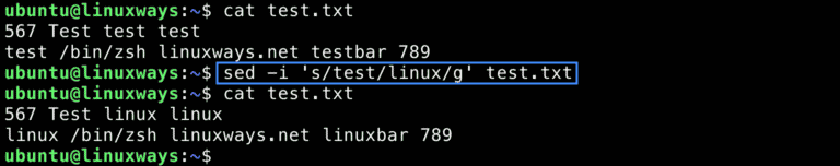 How to Use SED Command to Find and Replace String in Files – LinuxWays