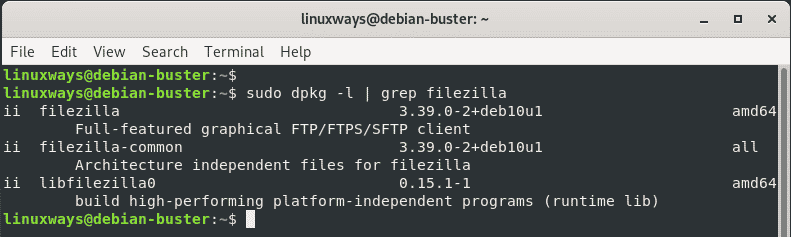 filezilla server debian