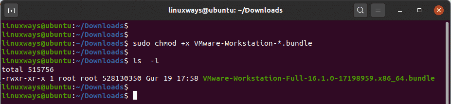 vmware workstation player ubuntu