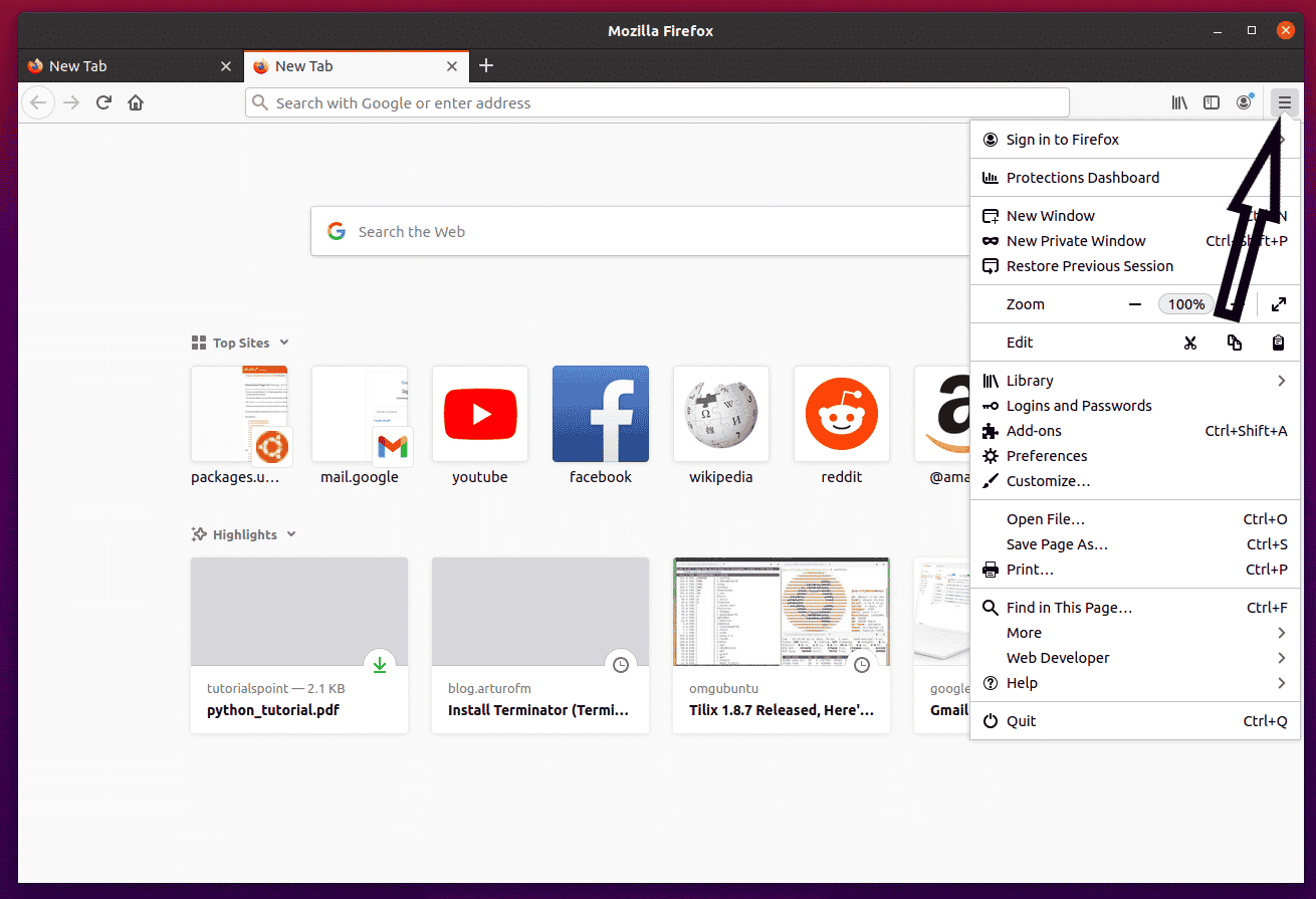 firefox dark mode