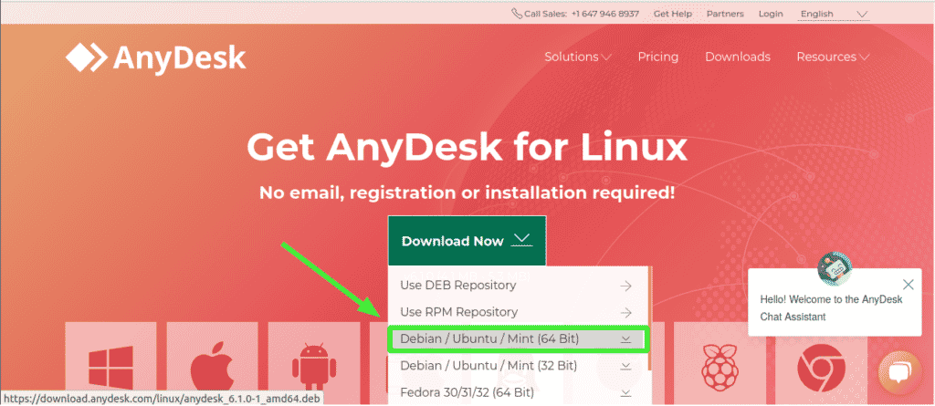 ubuntu anydesk