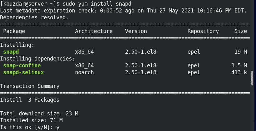 installing snapd