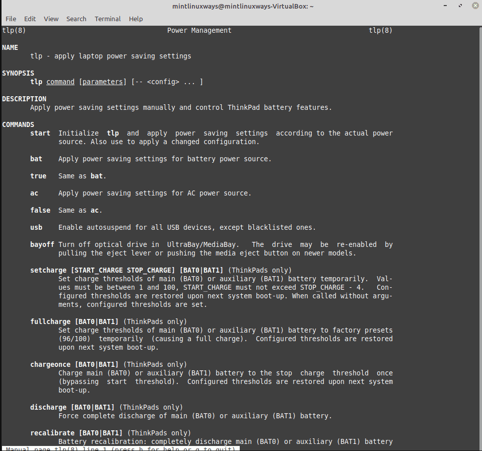 linux battery status