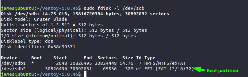 ventoy grub command line