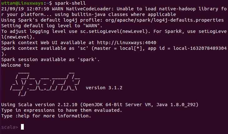 apt install apache spark