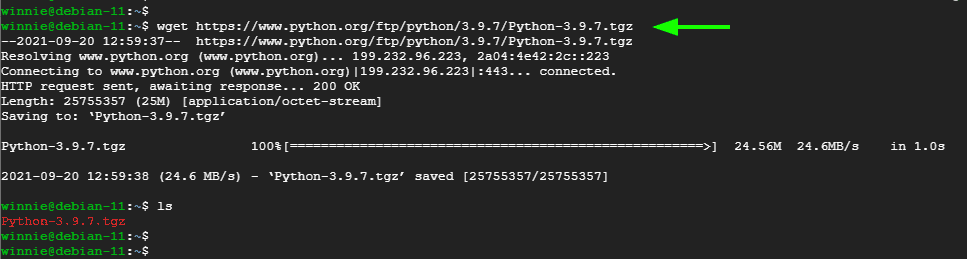 debian install python 3.7