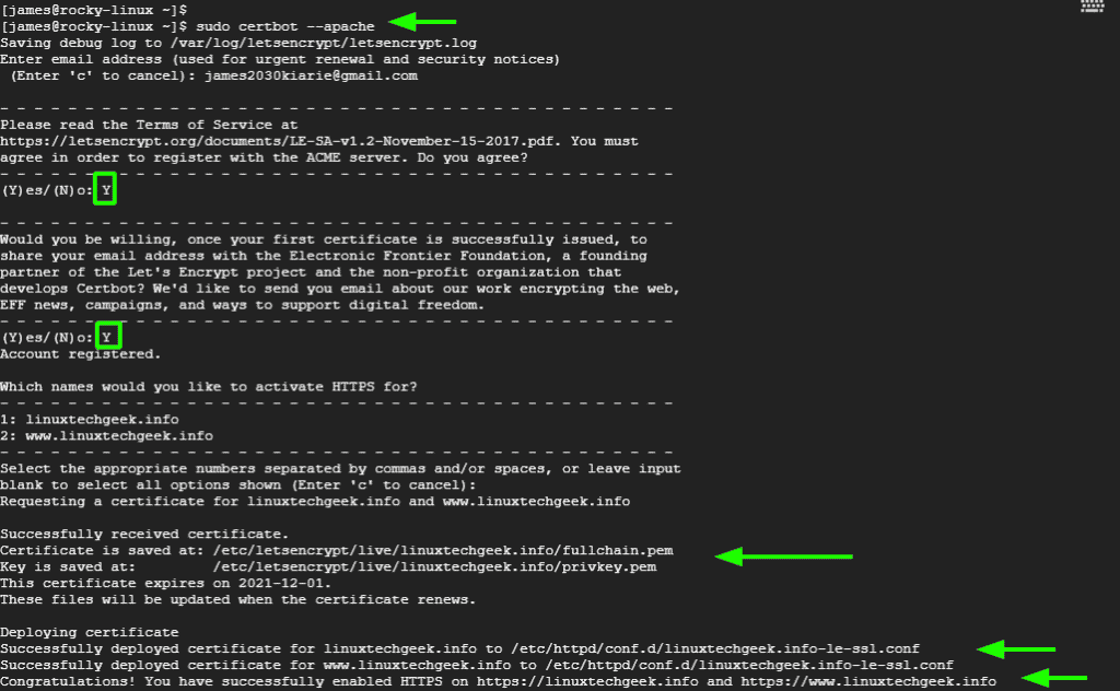 How to Encrypt Apache Webserver with Let’s Encrypt SSL Certificate on ...