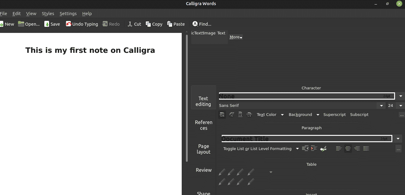 How to Install Calligra Office Suite on Ubuntu  LTS – LinuxWays