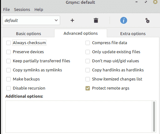 grsync password