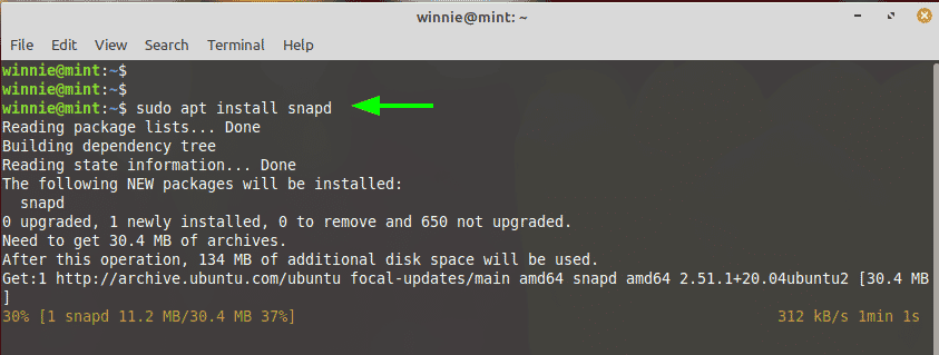 how-to-install-snap-on-linux-mint-20-linuxways