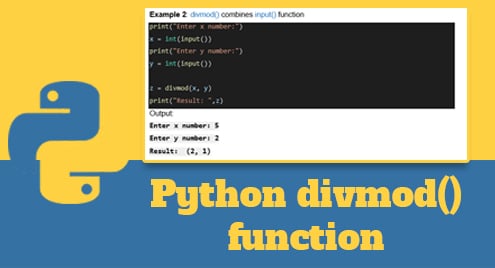 Python divmod() function