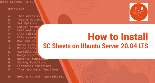 How to Install SC Sheets on Ubuntu Server 20.04 LTS