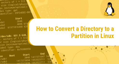 How to Convert a Directory to a Partition in Linux