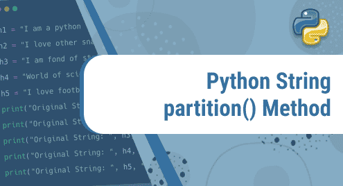 Python String partition() Method
