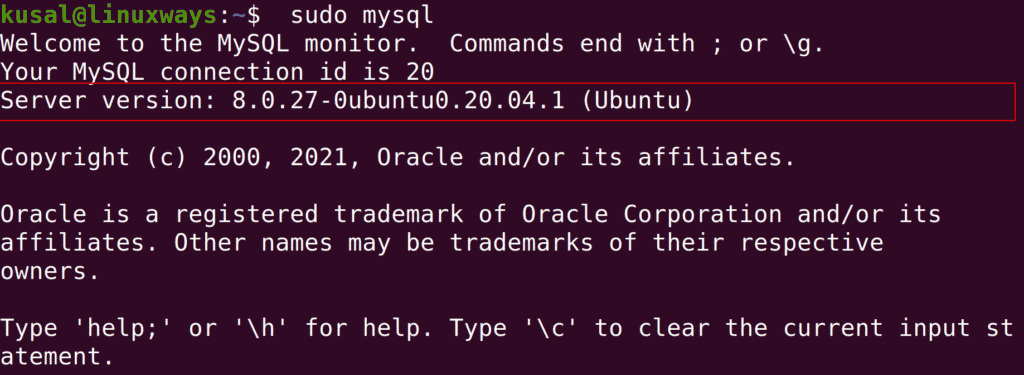 Ways to Check MySQL Version in Linux – LinuxWays