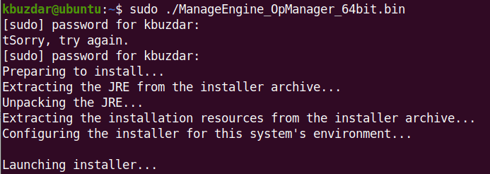 Install OpManager on Linux