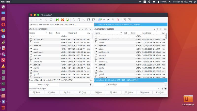 How To Install Krusader File Manager On Ubuntu Linux