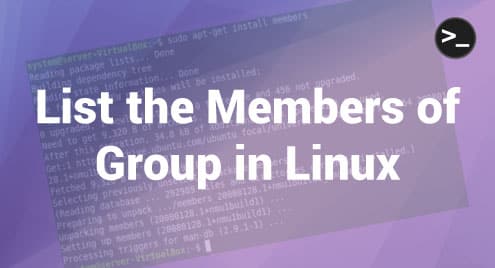 List the Members of Group in Linux