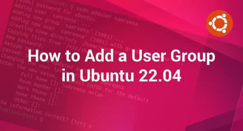 How to Add a User Group in Ubuntu 22.04