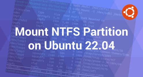 Mount NTFS Partition on Ubuntu 22.04