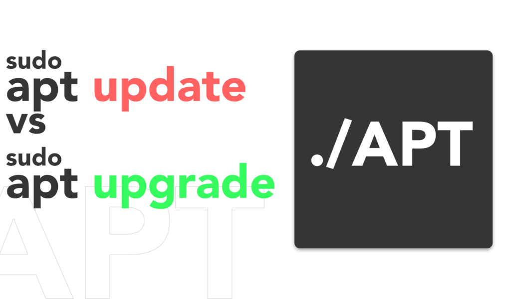 difference between sudo apt update and sudo apt upgrade