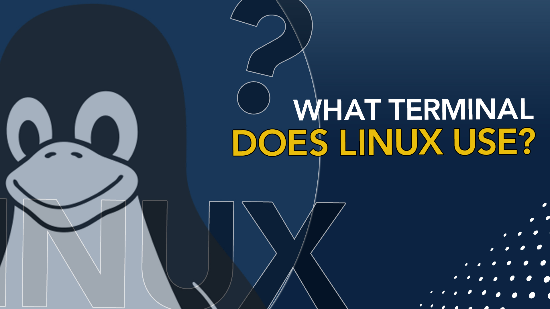 What terminal does Linux use?