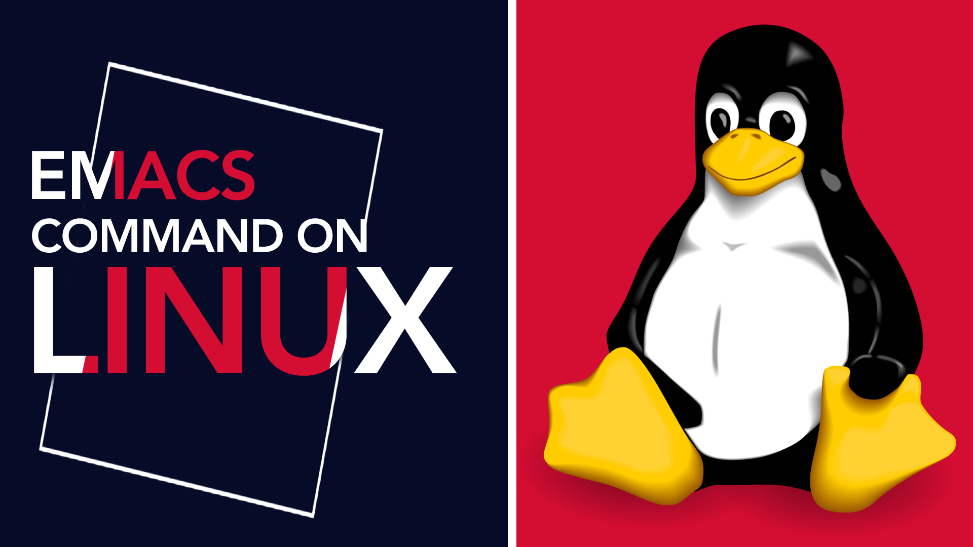 Emacs command on Linux for beginners