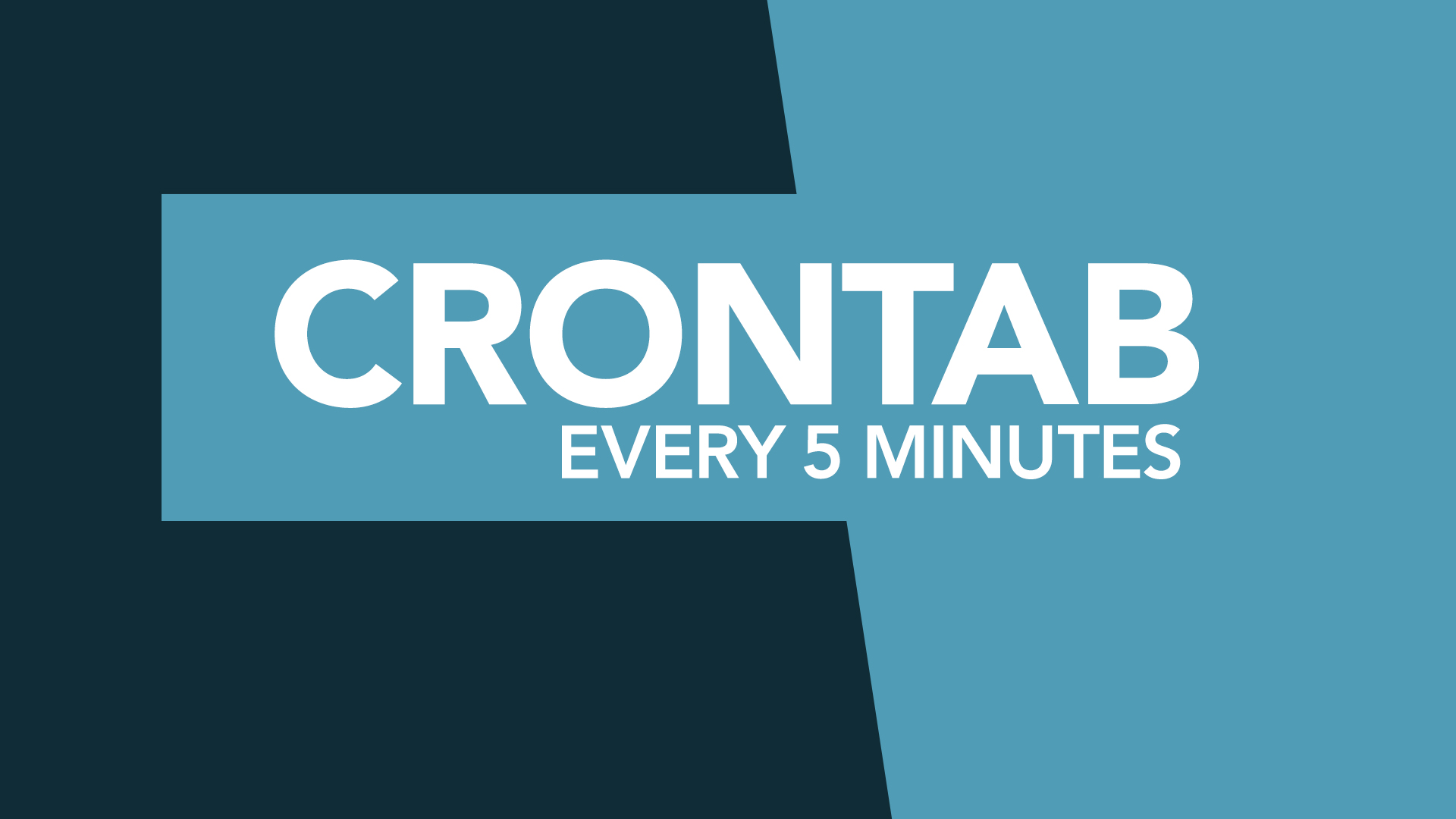 crontab every 5 minutes