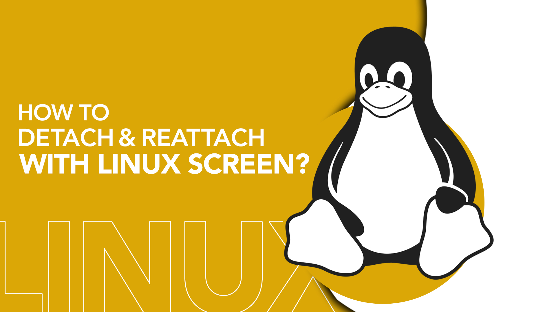 how to detach and reattach with linux screen