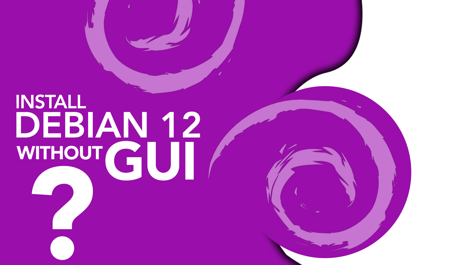 how to install debian 12 without gui