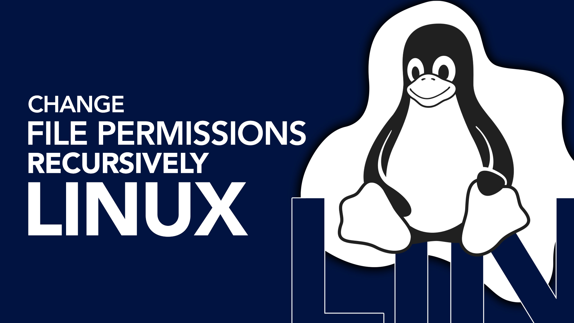 how to recursively change file permissions in linux