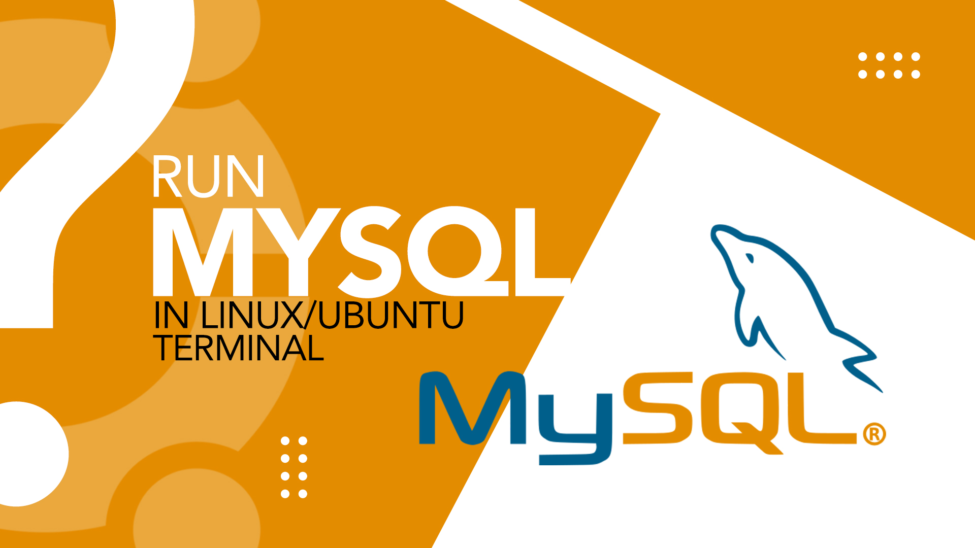How to Run MySQL in Linux Ubuntu Terminal