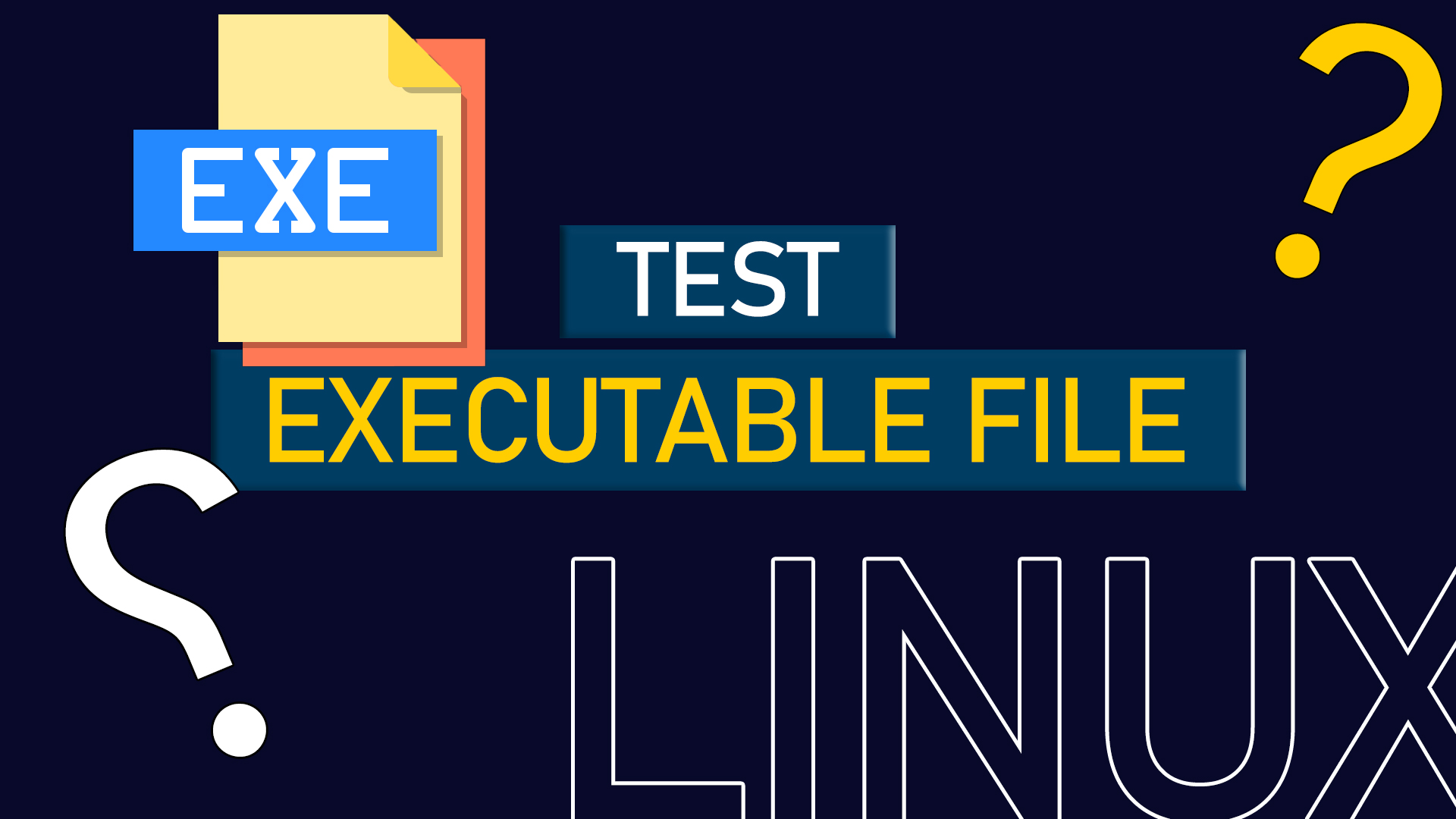 How to test executable file in Linux