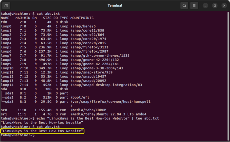 How to Save Terminal Output to a File in Ubuntu? – LinuxWays