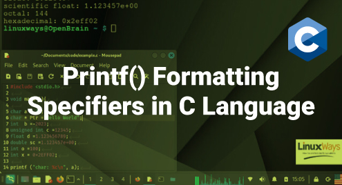 Printf() Formatting Specifiers in C Language
