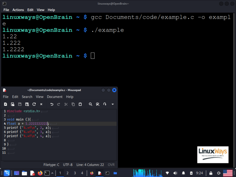 Printf() Formatting Specifiers in C Language – LinuxWays
