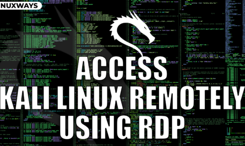 How to Access Kali Linux Remotely Using rdp