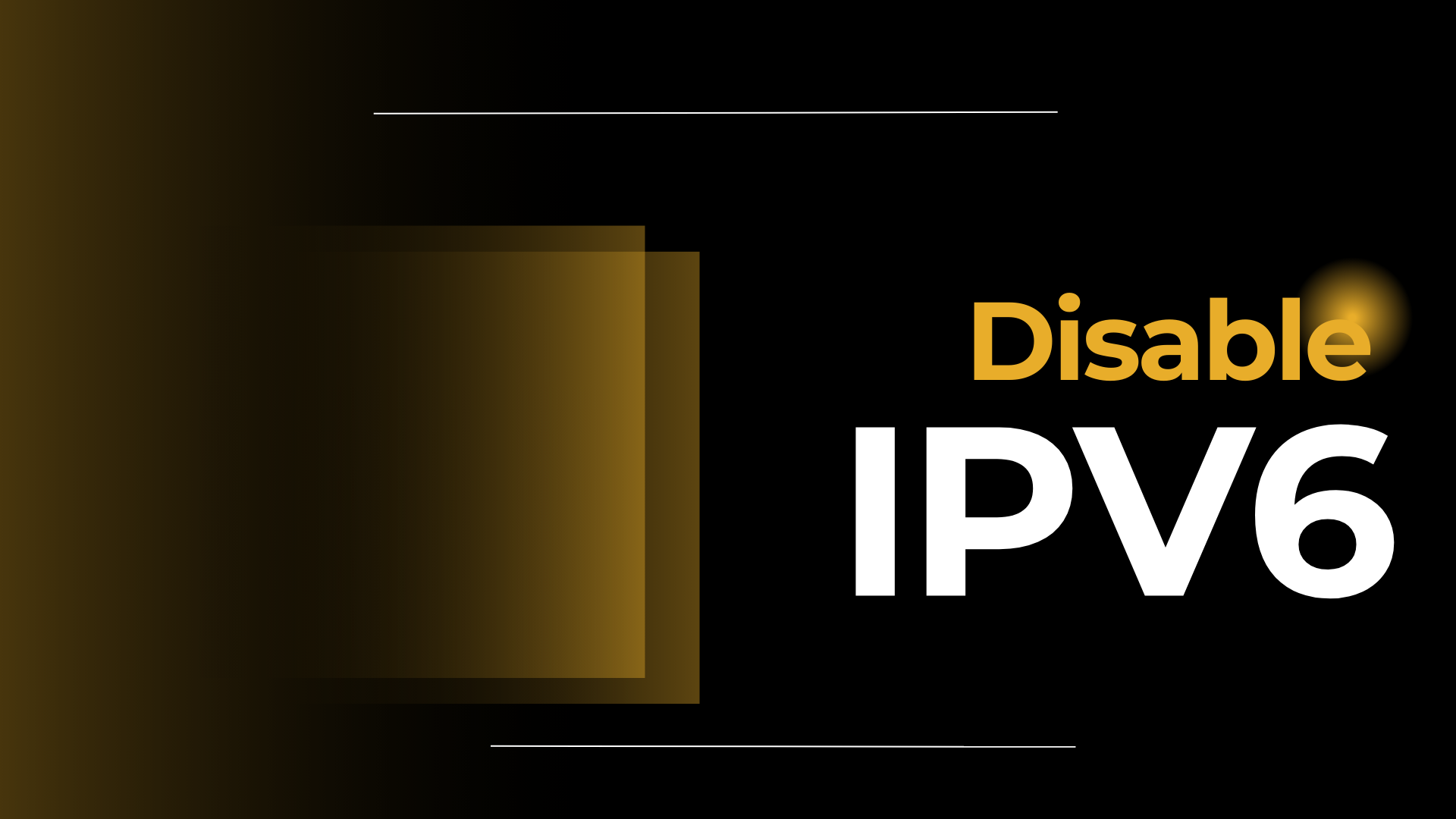 Disable ipv6